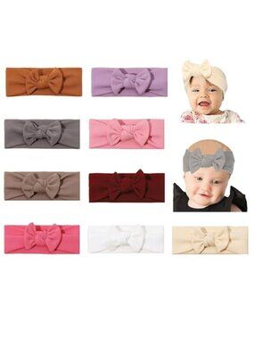Baby Girls Headbands Set 9 Pack Stretch Hair Accessories Toddler Hairbands